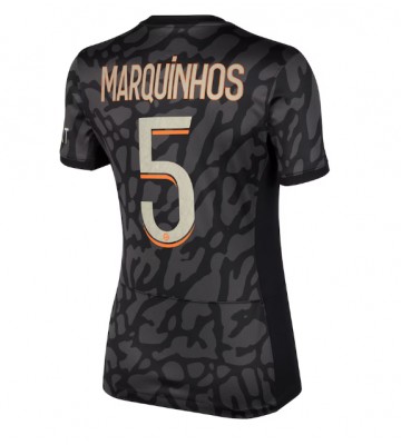 Paris Saint-Germain Marquinhos #5 Koszulka Trzecich Kobiety 2023-24 Krótki Rękaw